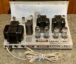 The Fisher KX-100 Tube Stereo Integrated Amplifier 7868 12AX7 Working