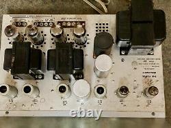 The Fisher KX-100 Tube Stereo Integrated Amplifier 7868 12AX7 Working