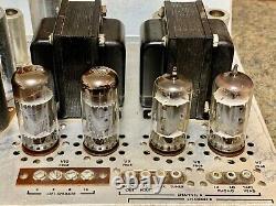 The Fisher KX-100 Tube Stereo Integrated Amplifier 7868 12AX7 Working