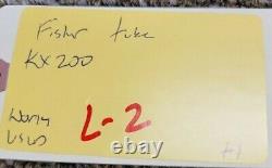 The Fisher Stereo Master Control Tube Amplifier Preamplifier Pre-Amp KX-200
