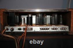 The Fisher X-100-2 Integrated Tube Amplifier As Is, For Parts or Repair