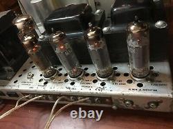 The Fisher X-101ST 6BQ5 push pull Tube Integrated Amplifier Serviced Tested