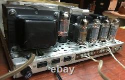 The Fisher X-101ST 6BQ5 push pull Tube Integrated Amplifier Serviced Tested