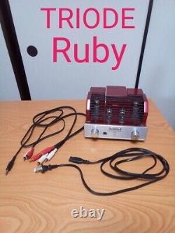 Triode Ruby vacuum tube integrated amplifier Tested from JAPAN