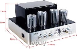 Tube Amplifier Hifi Stereo Receiver Integrated Amp with Bluetooth Hybrid Amp for