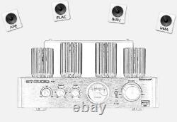 Tube Amplifier Hifi Stereo Receiver Integrated Amp with Bluetooth Hybrid Amp for
