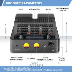 Tube Amplifier, Stereo Vacuum Tube Class A/B Amplifier, Integrated Amplifier with