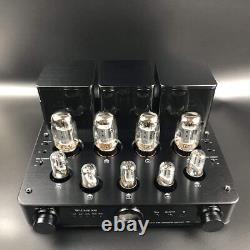 Tube Integrated AMP Power Amplifier Headphone Replaceable Basic Meter (Black)