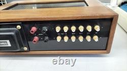 Used vacuum tube preamp amplifier with wood body and TANGO transformer