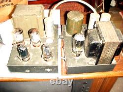 VINTAGE TUBE AMPLIFIER P-P 6L6 2 PIECE INTEGRATED UTC IRON 1950s