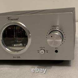 Vincent Audio SV-200 Hybrid Integrated Tube Amplifier Silver Audiophile