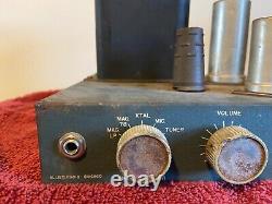 Vintage 1955 Knight Tube Amplifier 6L6 Mono Integrated Amp with Knobs for Rebuild