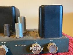 Vintage 1955 Knight Tube Amplifier 6L6 Mono Integrated Amp with Knobs for Rebuild