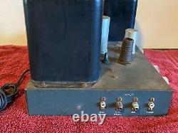 Vintage 1955 Knight Tube Amplifier 6L6 Mono Integrated Amp with Knobs for Rebuild