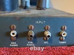 Vintage 1955 Knight Tube Amplifier 6L6 Mono Integrated Amp with Knobs for Rebuild