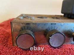 Vintage 1956 Knight Tube Amplifier 6V6 Mono Integrated Amp 3 Stackpole 1 meg Pot