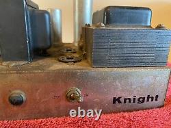 Vintage 1956 Knight Tube Amplifier 6V6 Mono Integrated Amp 3 Stackpole 1 meg Pot