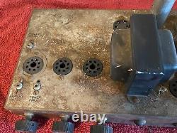 Vintage 1956 Knight Tube Amplifier 6V6 Mono Integrated Amp 3 Stackpole 1 meg Pot