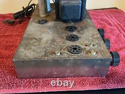 Vintage 1956 Knight Tube Amplifier 6V6 Mono Integrated Amp 3 Stackpole 1 meg Pot