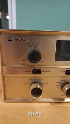 Vintage Bogen RPF 60 Stereo Tube Integrated Power Amplifier with Cover, Series A62