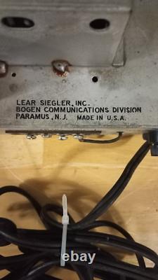 Vintage Bogen RPF 60 Stereo Tube Integrated Power Amplifier with Cover, Series A62