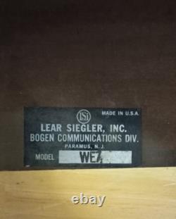 Vintage Bogen RPF 60 Stereo Tube Integrated Power Amplifier with Cover, Series A62