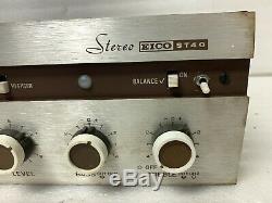 Vintage EICO Model ST40 TUBE AMPLIFIER for Parts or Repair