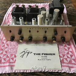 Vintage Fisher KX-200 7591 tube stereo integrated amp amplifier Gold