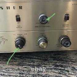 Vintage Fisher KX-200 7591 tube stereo integrated amp amplifier Gold
