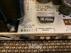 Vintage Fisher KX-200 Stereo Tube Integrated Amplifier Telefunken Tubes