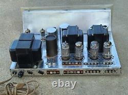 Vintage Fisher X-100-B Integrated Stereo Tube Amplifier Works Perfect