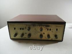 Vintage Fisher X-100 Tube Stereo Integrated Amplifier Wood case working