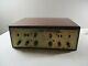 Vintage Fisher X-100 Tube Stereo Integrated Amplifier Wood Case Working
