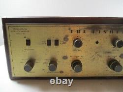 Vintage Fisher X-100 Tube Stereo Integrated Amplifier Wood case working