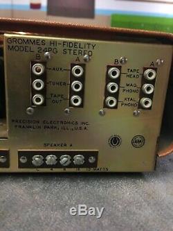 Vintage Grommes Hi-Fidelity Model 24PG Tube Integrated Amplifier