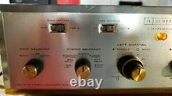 Vintage HH Scott LK-48 Tube Integrated Amplifier working
