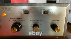 Vintage HH Scott LK-48 Tube Integrated Amplifier working