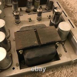 Vintage H. H. Scott 299 Integrated Tube Amplifier Amp as-is for parts broken