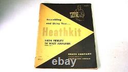 Vintage Heathkit EA-3 Integrated Mono Tube Amplifier With Manuals