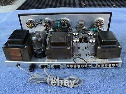 Vintage Heathkit Sa-2 Stereo Integrated El84/6bq5 Tube Amplifier Shown Running