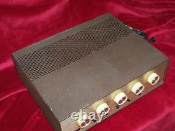 Vintage Knight Kn 728b Stereo Tube Integrated Amplifier Sound Great