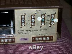 Vintage Knight Model Kn 728b. Integrated Tube Amplifier Works Great