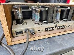 Vintage Lafayette LA-224A Stereo Tube Integrated Amplifier Amp For Parts/Repair