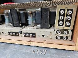 Vintage Lafayette LA-224A Stereo Tube Integrated Amplifier Amp For Parts/Repair