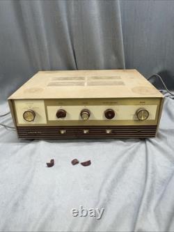 Vintage Lafayette Stereo 236A Tuned Amplifier Parts Only Powers On Burn Smell