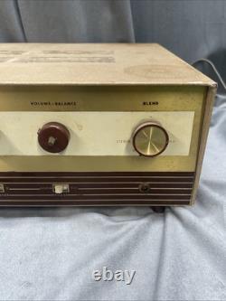 Vintage Lafayette Stereo 236A Tuned Amplifier Parts Only Powers On Burn Smell