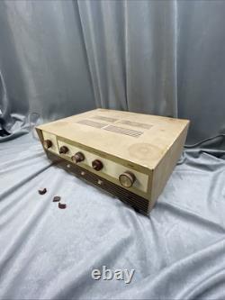 Vintage Lafayette Stereo 236A Tuned Amplifier Parts Only Powers On Burn Smell