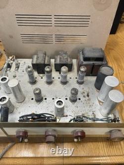 Vintage Lafayette Stereo 236A Tuned Amplifier Parts Only Powers On Burn Smell