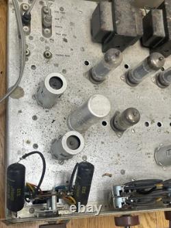 Vintage Lafayette Stereo 236A Tuned Amplifier Parts Only Powers On Burn Smell
