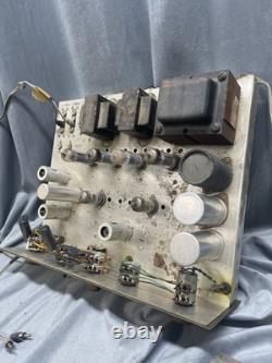 Vintage Lafayette Stereo 236A Tuned Amplifier Parts Only Powers On Burn Smell